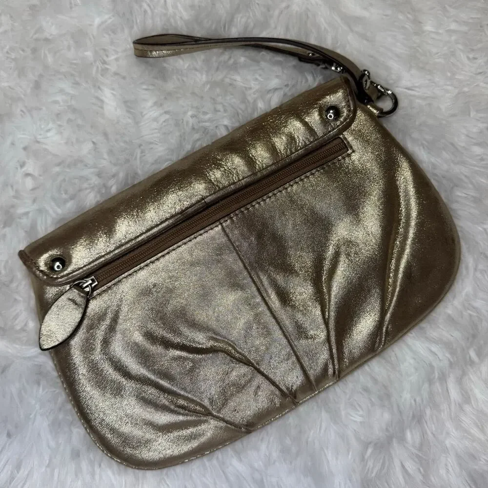 Coach Gold Wristlet